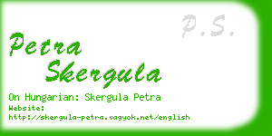 petra skergula business card